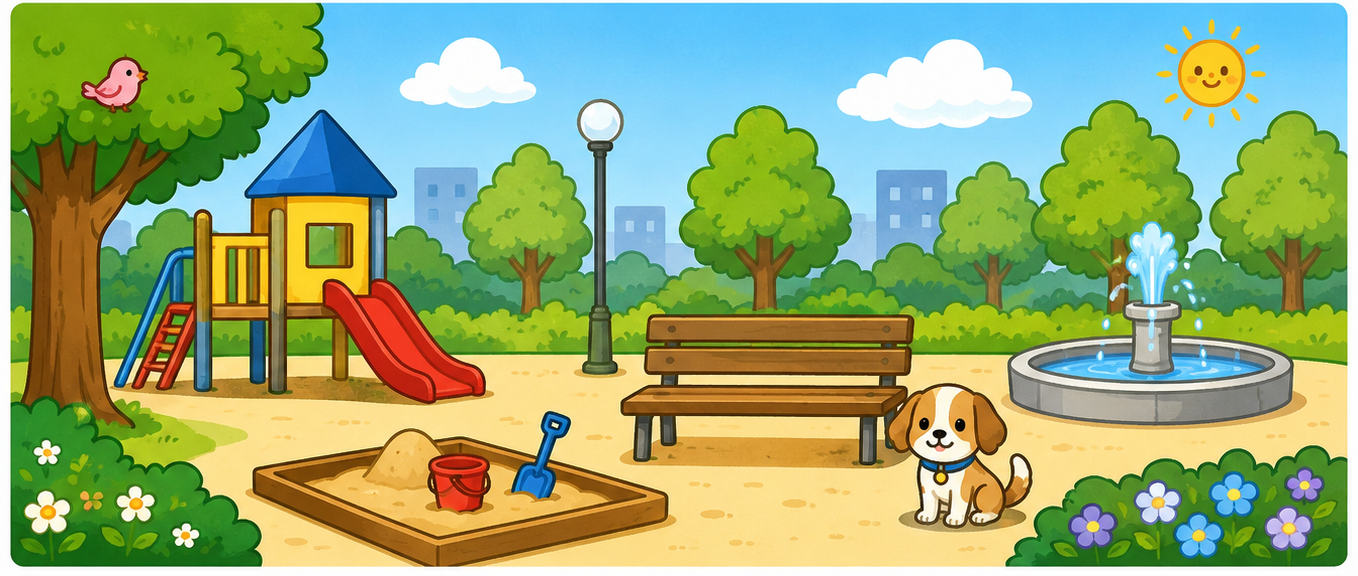 公園の絵 B